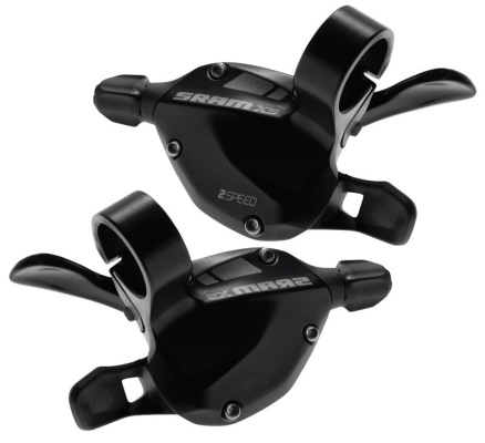 SRAM - přední + zadní řadící páčky X-5 Set 3x9 rychlostí