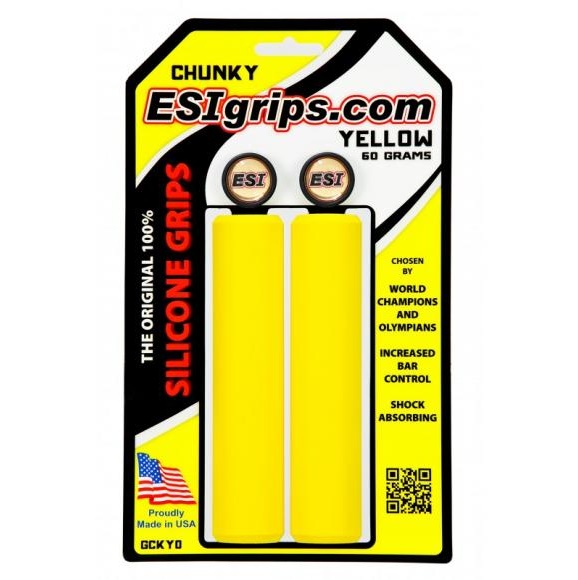 ESI GRIPS - gripy CHUNKY CLASSIC 32 mm žlutá