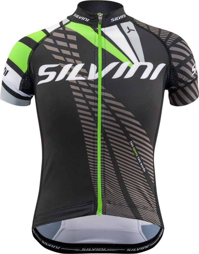 SILVINI - cyklistický dres TEAM black-green
