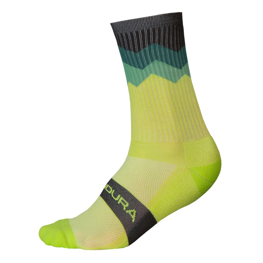 ENDURA - Jagged Sock lime green L-XL