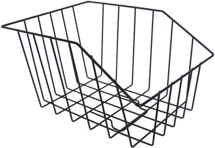 FORCE - koš na zadní nosič, malý, černý