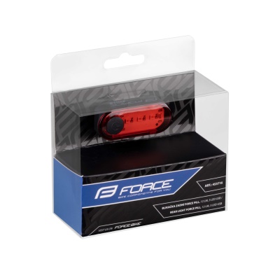 FORCE - zadní blikačka PILL 12 LM, 3 x LED, USB (4)