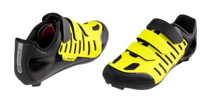 FORCE - tretry ROAD LASH, fluo-černé (2)