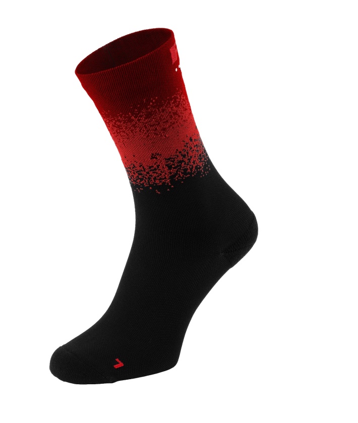R2 - ponožky STEEP černá/červená