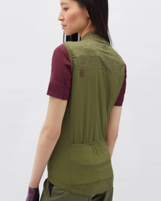 SILVINI - dámská vesta Caira zelená/vínová (4)