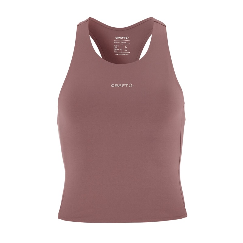 CRAFT - dámské tílko Hypervent Cropped Pocket Singlet W fialová