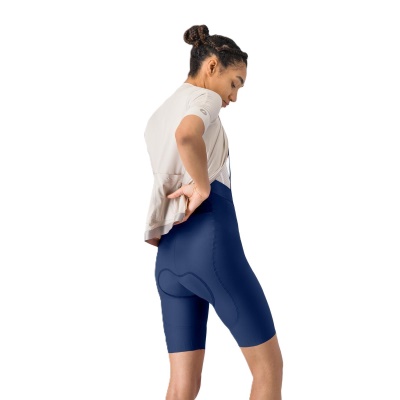 CASTELLI - dámské kraťasy s laclem Espresso 2 W DT modrá (1)