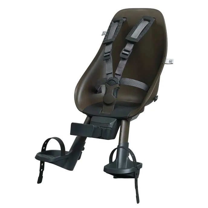 URBAN IKI - přední sedačka na kolo s upínacím adaptérem hnědá/černá