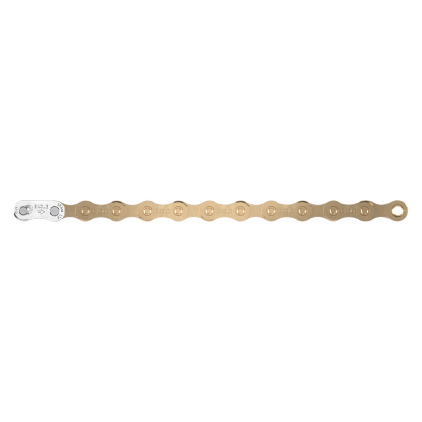 SRAM - řetěz S500 Eagle Solid Pin 12 rychlostí 126 článků s Powerlock spojkou, Gold
