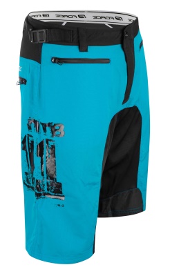 FORCE - kraťasy F MTB-11 s odnímatelnou vložkou modré (3)