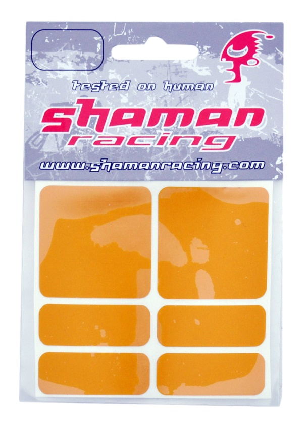 SHAMAN - samolepka reflexní žlutá