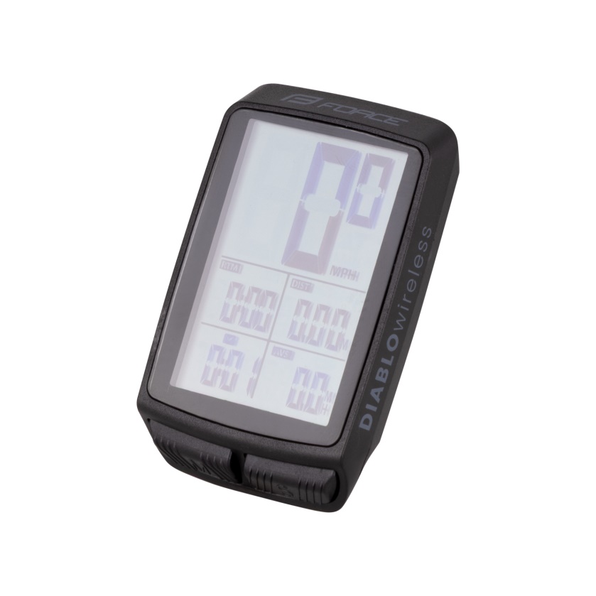 FORCE - cyklopočítač Diablo 11 funkcí bezdrát černá