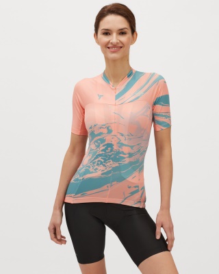 SILVINI - dres Catirina coral-green (3)