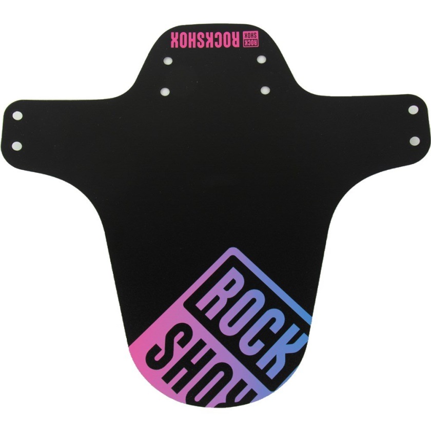ROCK SHOX - blatník přední MTB černý s Pink/Blue Fade potiskem