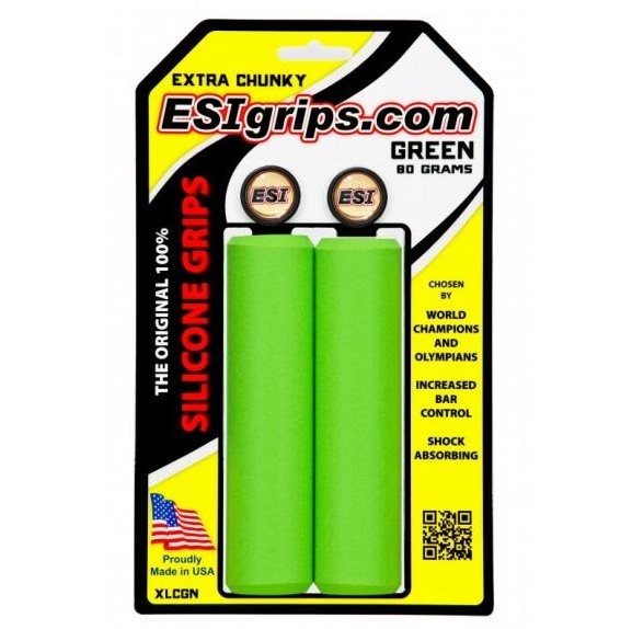ESI GRIPS - gripy CHUNKY EXTRA 34 mm zelená