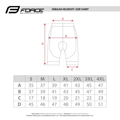 FORCE - kraťasy F Comfort 2 černá (3)