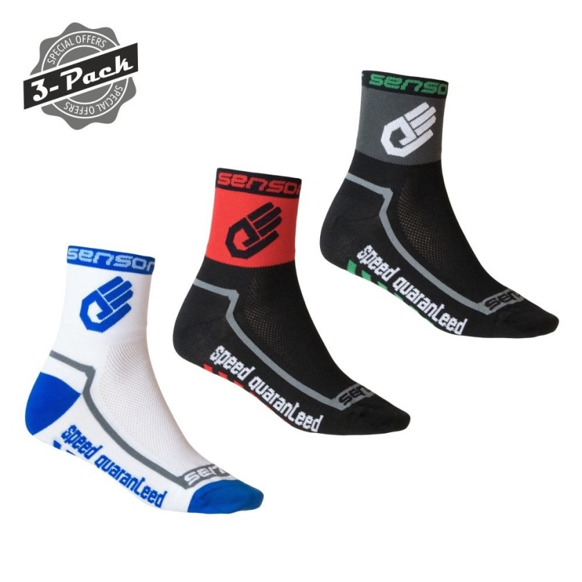 SENSOR - ponožky 3PACK RACE LITE HAND