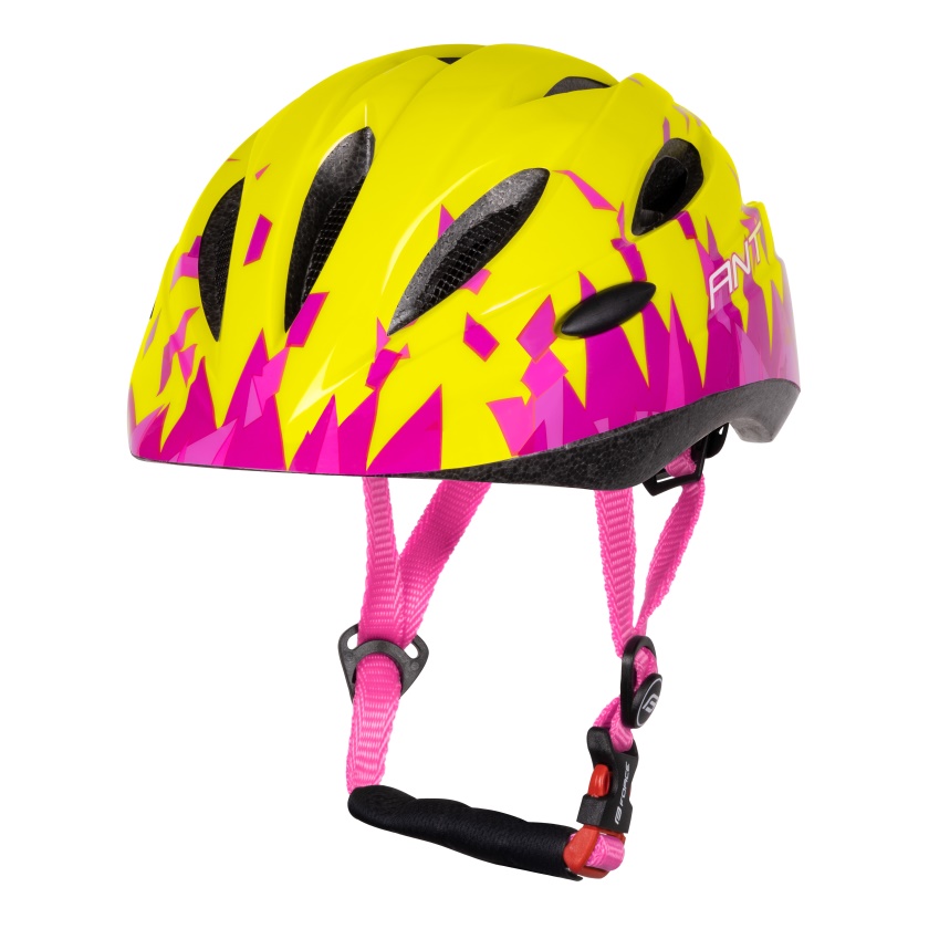FORCE - dětská helma Ant fluo/růžová