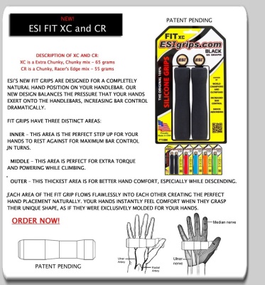 ESI GRIPS - gripy Fit XC světle modrá (1)