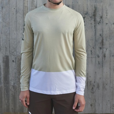 POC - dres MTB Pure LS Jersey zelená/bílá (2)