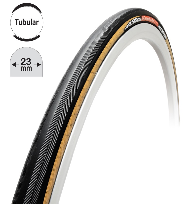 TUFO - galuska HiCC carbon, 28"x23mm, černá / béžová