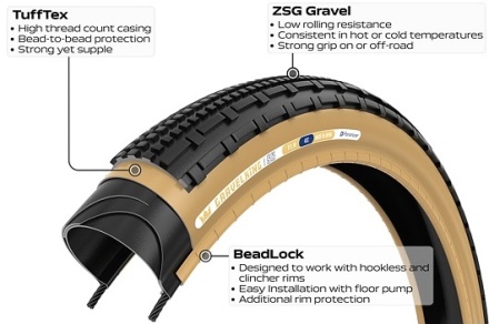 PANARACER - plášť Gravelking SK 700x35 černá (2)
