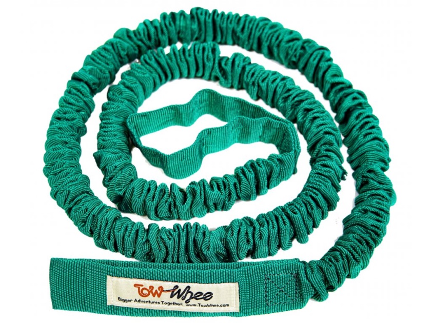 TOMWHEE - odpružené tažné lano pro dospělé - zelená