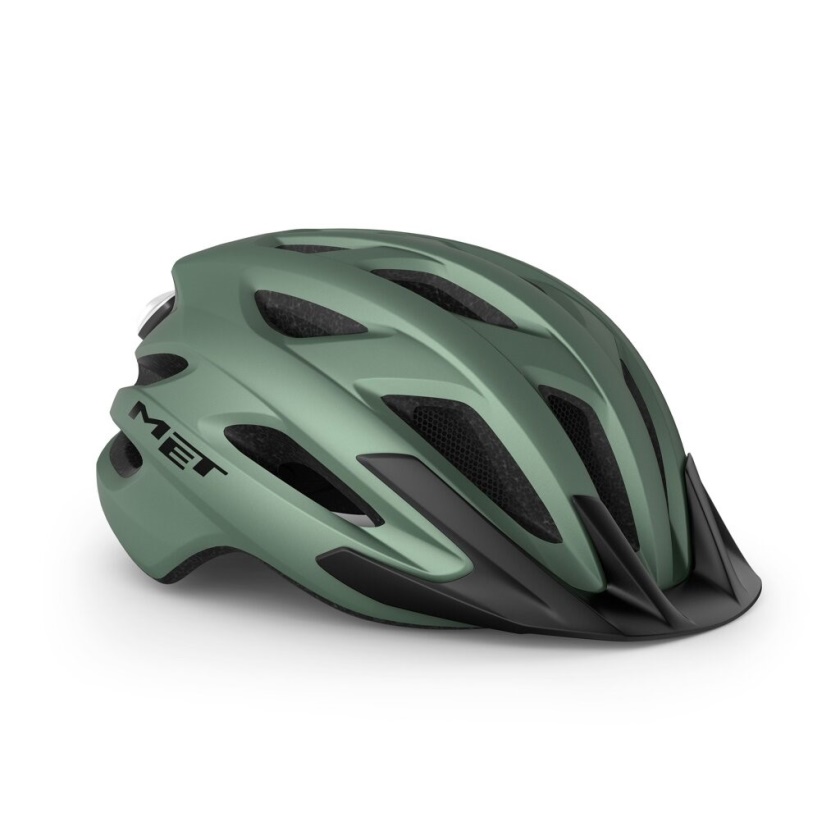 MET - helma Crossover zelená matná