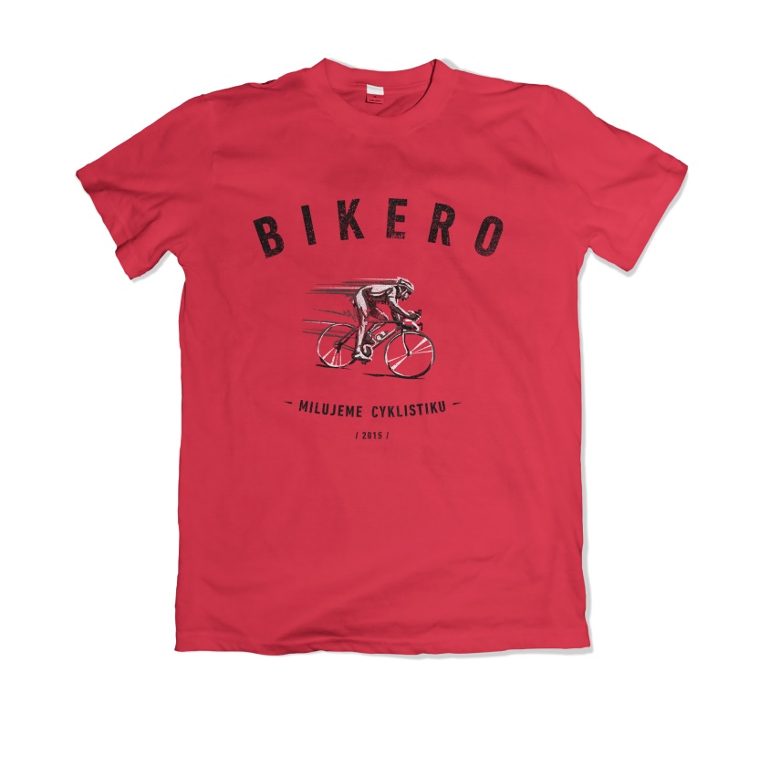 BIKERO - triko pánské hipster červené