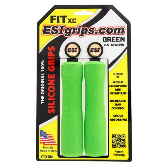 ESI GRIPS - gripy FIT XC 34 mm zelená