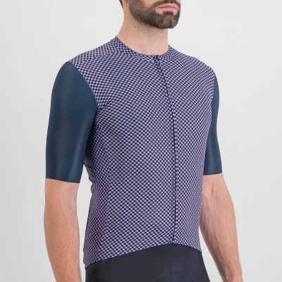 SPORTFUL - dres Checkmate jersey, galaxy blue chalck violet (2)