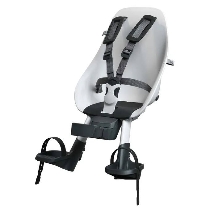 URBAN IKI - přední sedačka na kolo s upínacím adaptérem bílá/černá