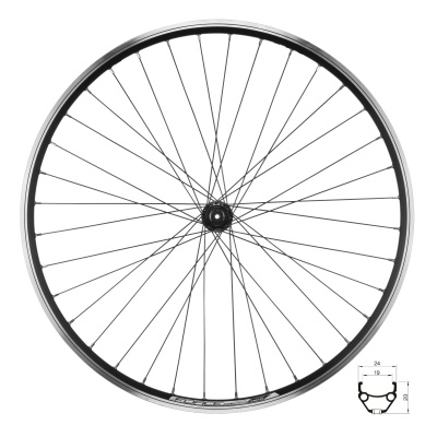 FORCE - přední kolo CLASSIC 559x19 "V" HBTX800 36d FORCE - přední kolo CLASSIC 559x19 "V" HBTX800 36d