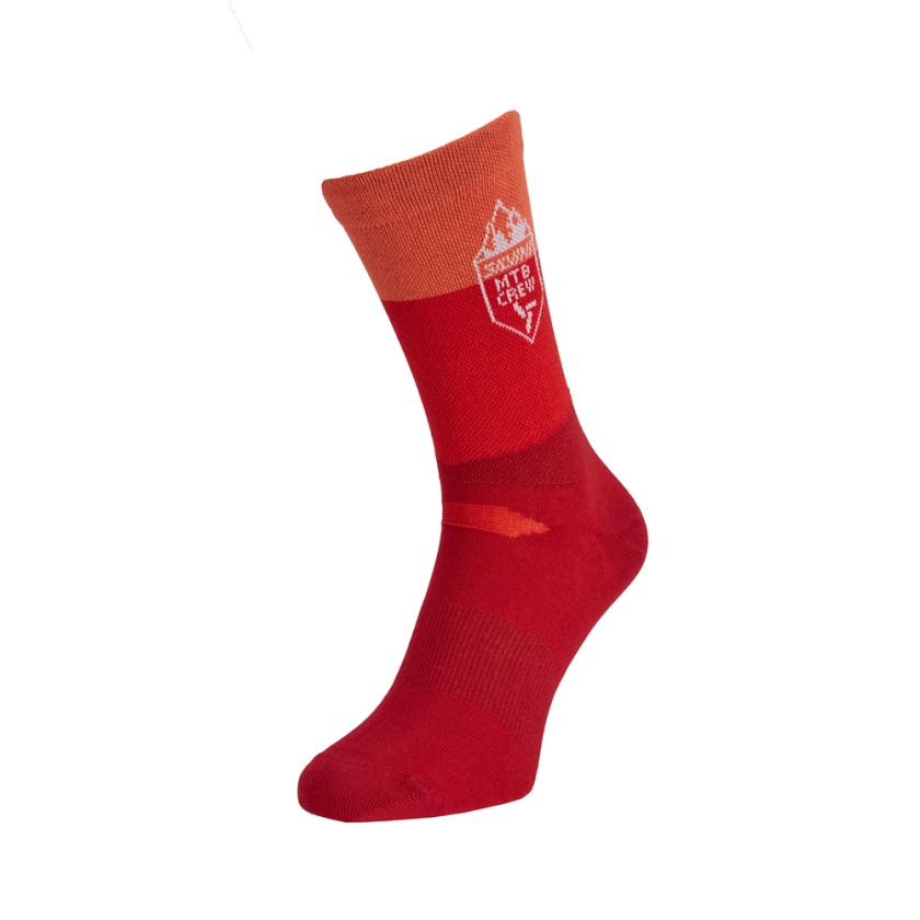 SILVINI - ponožky FERUGI merlot-orange