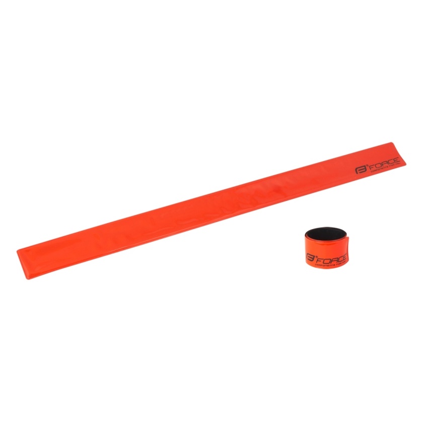 FORCE - pásek reflex  samonavíjecí 38 cm, oranžový