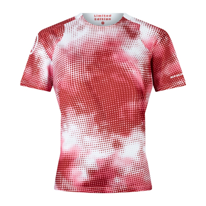 ENDURA - dámský dres Pixel Cloud Tee LTD červená