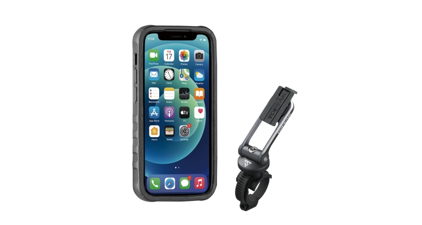 TOPEAK - obal RIDECASE pro iPhone 12 MINI černá/šedá