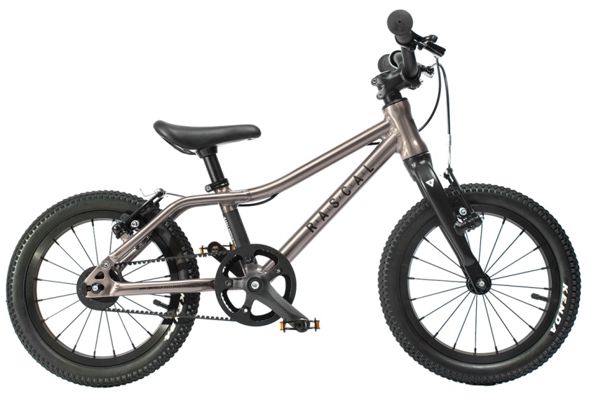 RASCAL BIKES - dětské kolo 14" titanová