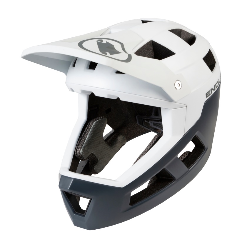 ENDURA - integrální helma SingleTrack Full Face bílá/černá