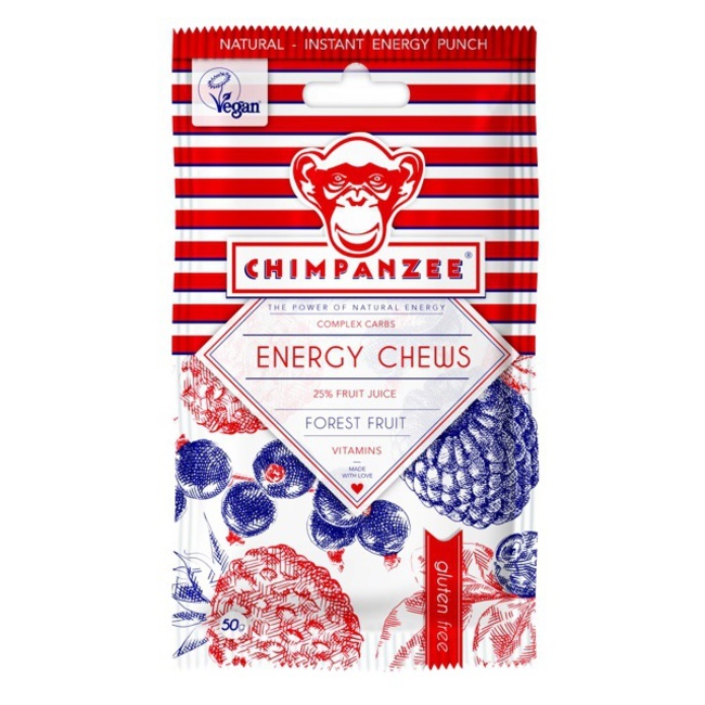 CHIMPANZEE -  ENERGY CHEWS Forest Fruit 30g