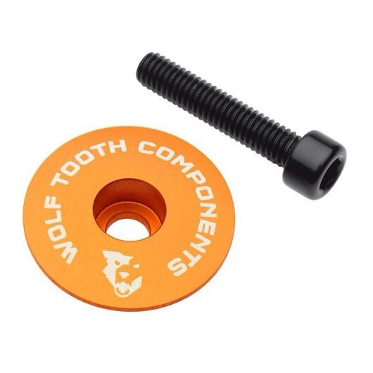 WOLF TOOTH - víčko představce ULTRALIGHT STEM CAP Flat oranžová