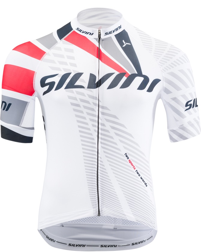 SILVINI - cyklo dres TEAM white-red