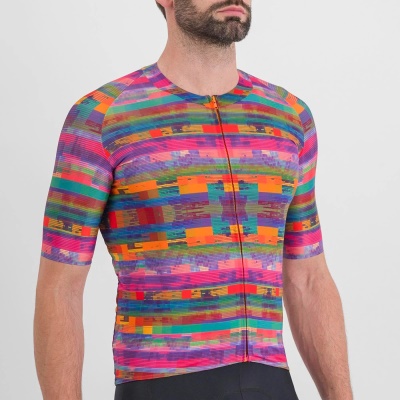 SPORTFUL - dres Glitch bomber jersey, multicolor pink (3)