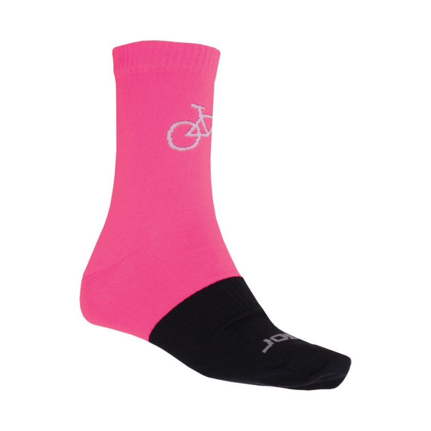 SENSOR - ponožky TOUR MERINO růžová/černá