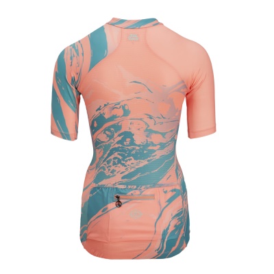 SILVINI - dres Catirina coral-green (1)