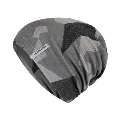 SENSOR - čepice MERINO IMPRESS černá/šedá SENSOR - čepice MERINO IMPRESS černá/šedá
