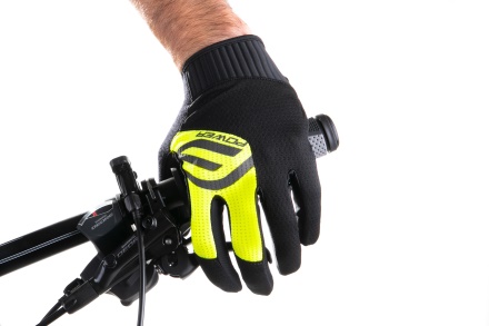 FORCE - rukavice MTB power, černo-fluo (1)