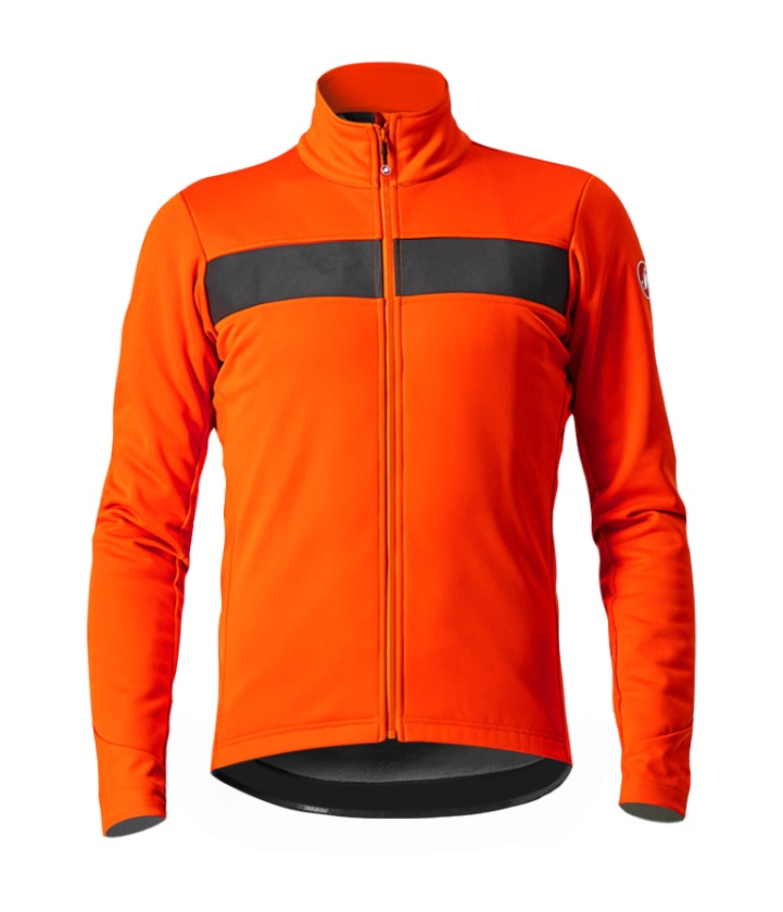 CASTELLI - zimní voděodolná bunda Raddoppia 3 fiery red
