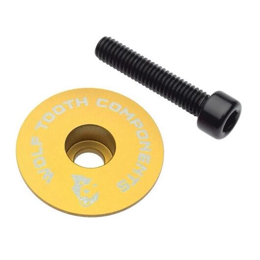 WOLF TOOTH - víčko představce ULTRALIGHT STEM CAP Flat zlatá