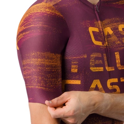 CASTELLI - dres Stratus Logo vínová (4)